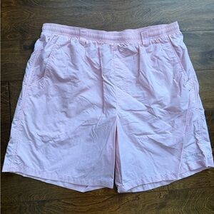 Columbia PFG Omni Shade Men’s Backcast Water Shorts Peachy Pink , Size L, Ins 8”